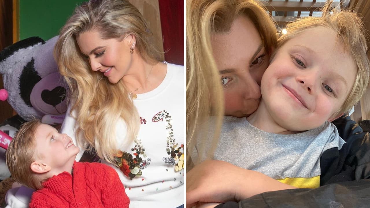 Hijo de Marjorie de Sousa roba cámara en evento por lo grande que luce