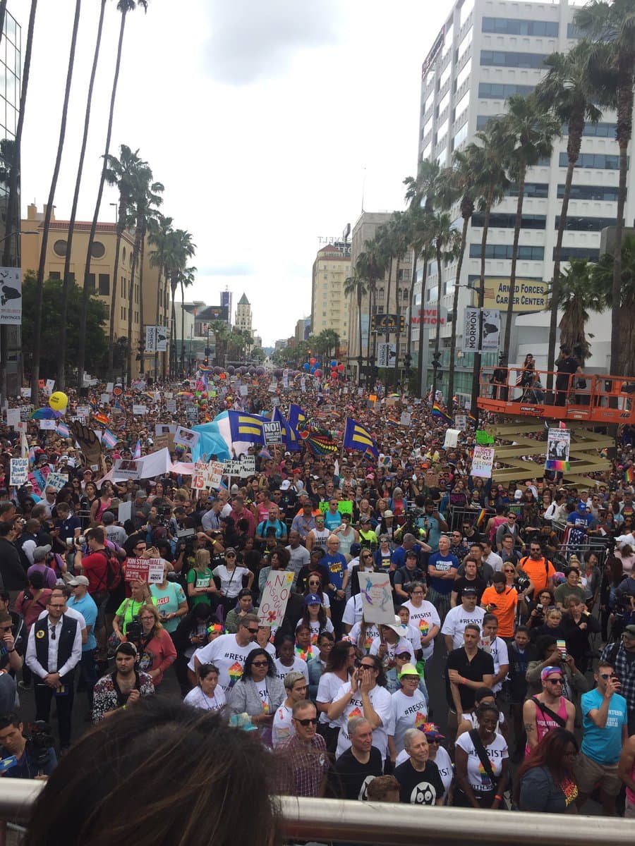 El recorrido por le bulevar Hollywood.