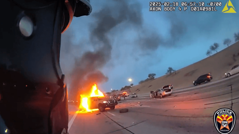 <b>La mujer “presenta heridas moderadas</b>. Los demás (conductores golpeados por el camión pesado) tienen lesiones menores”, declaró Raúl García, vocero del Departamento de Seguridad Pública.