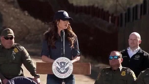 Mensaje completo acciones fronterizas: "Un país sin fronteras es un país sin leyes": Kristi Noem