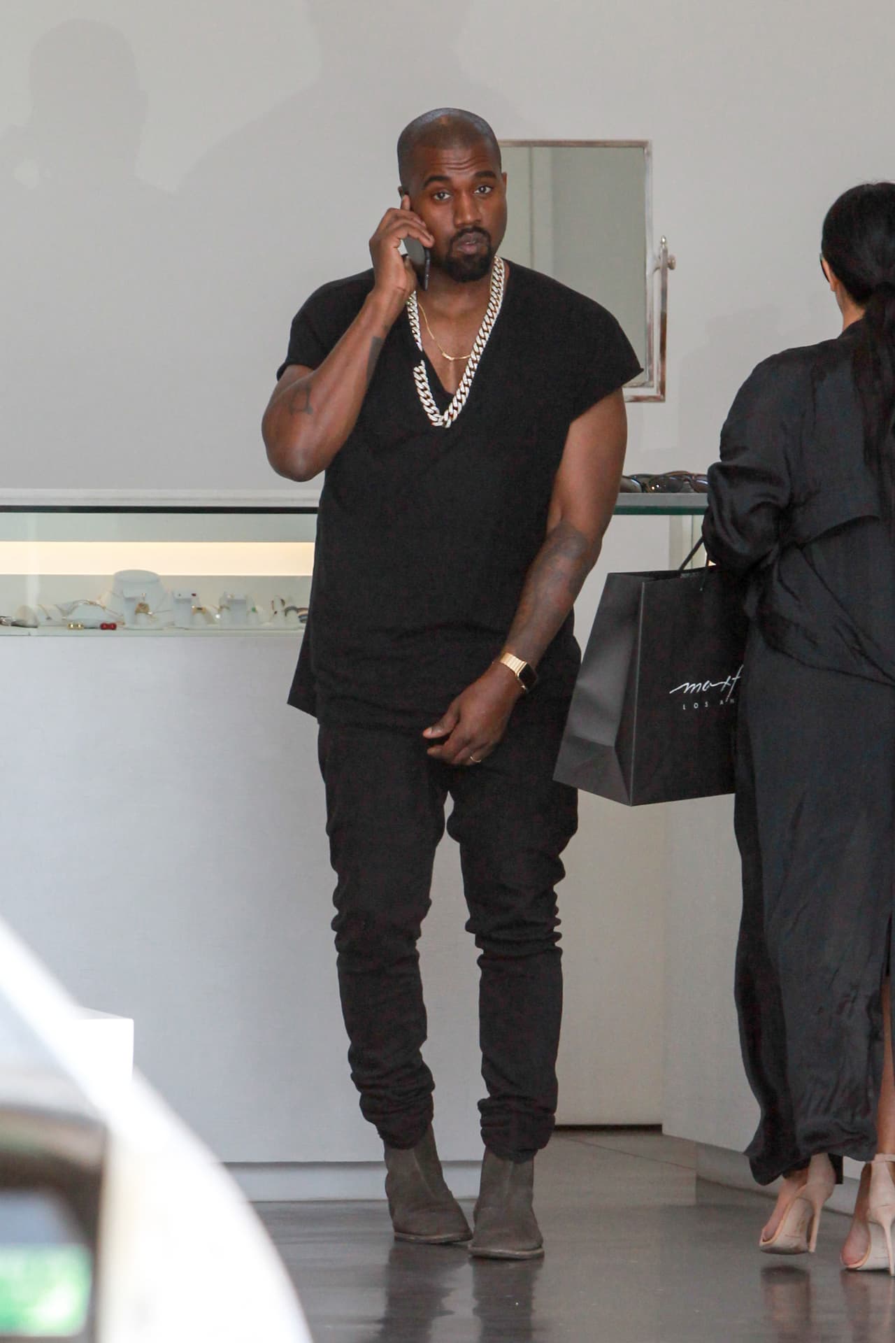 Kanye West estaba con ella.