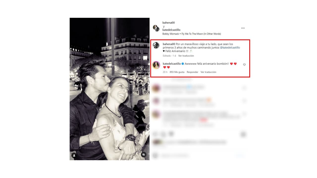 Edgar Bahena le dedicó un mensaje a Kate del Castillo en redes por su aniversario.