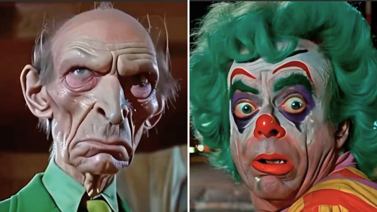 Sr. Burns y Krysty, el payaso, versión 1950