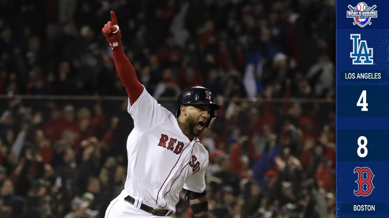 Eduardo Núñez define el Juego 1 de la Serie Mundial y adelanta a Boston sobre Dodgers