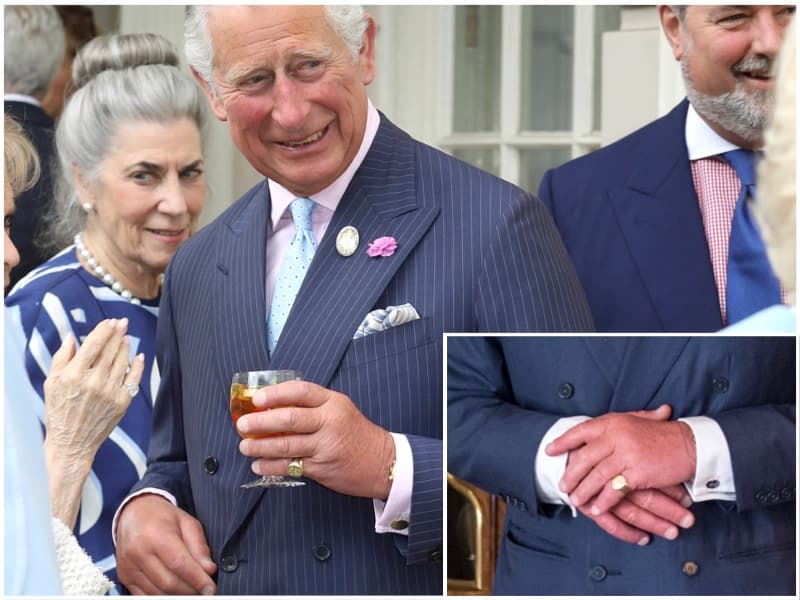 El príncipe Carlos durante la fiesta de cumpleaños de Camila, la duquesa de Cornualles.