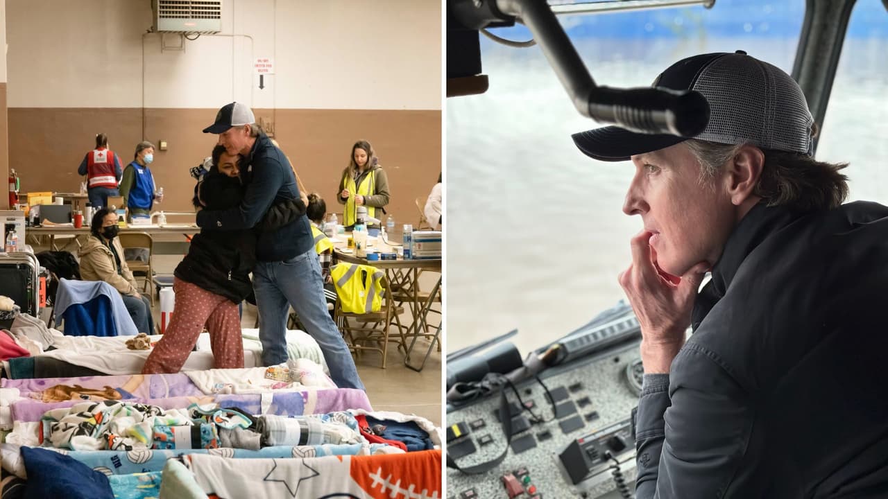 “Esto no ha terminado”: El gobernador Newsom visita zonas inundadas de Merced y Planada