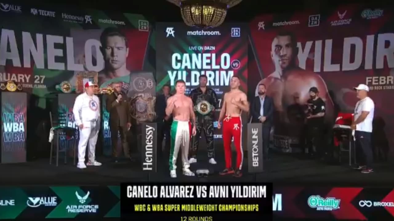Avni Yildirim y Saúl ‘Canelo’ Álvarez detuvieron la báscula en las 167.6 libras. El Hard Rock Stadium podrá recibir hasta 15 mil aficionados para atestiguar el prometedor combate.