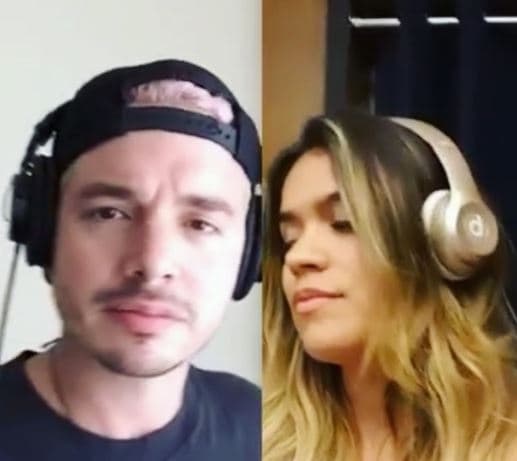 La pareja de cantantes aprovechó para hacer un dueto de "Ginza", el hit de J Balvin.