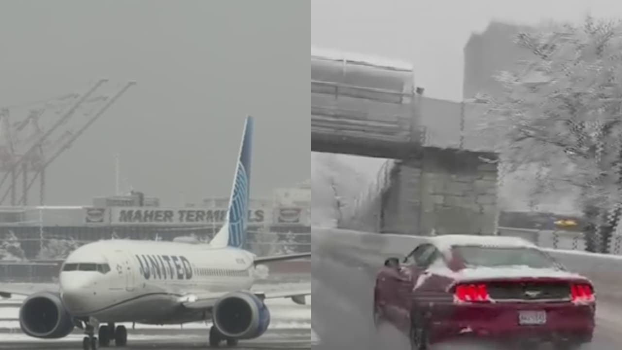 Nueva York recibe la primera nevada de la temporada y deja a miles de viajeros afectados