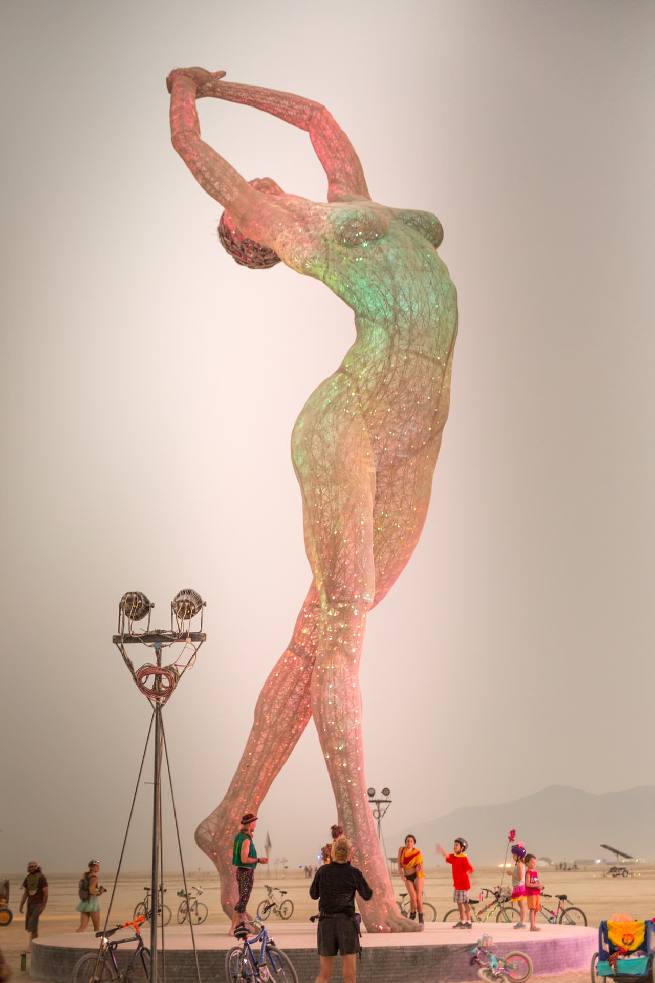 Antes de exponerse en el San Leandro Tech Campus, la obra estuvo en el Burning Man.