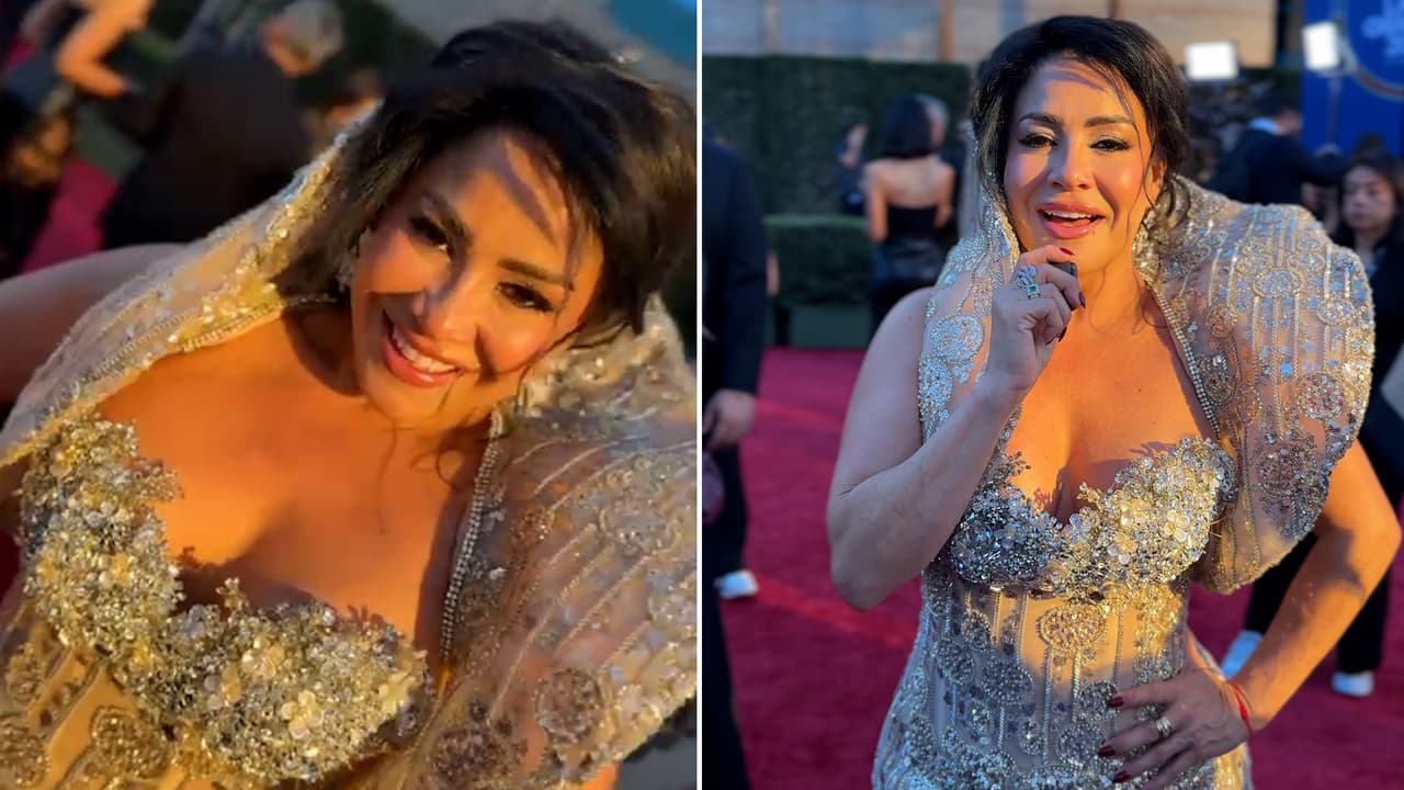 'La Venenosa' deslumbra como la "queen de la papaya" en la alfombra roja de los Latin GRAMMY 2025