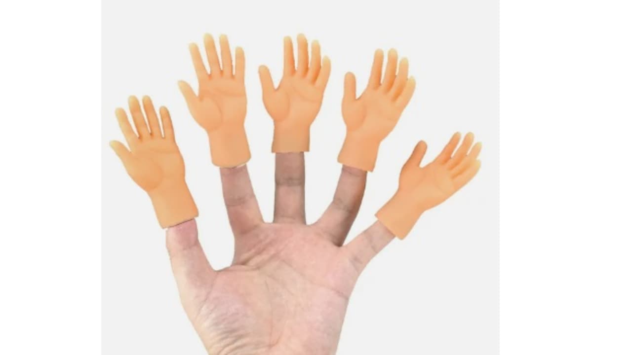 Títeres de manita para los dedos.