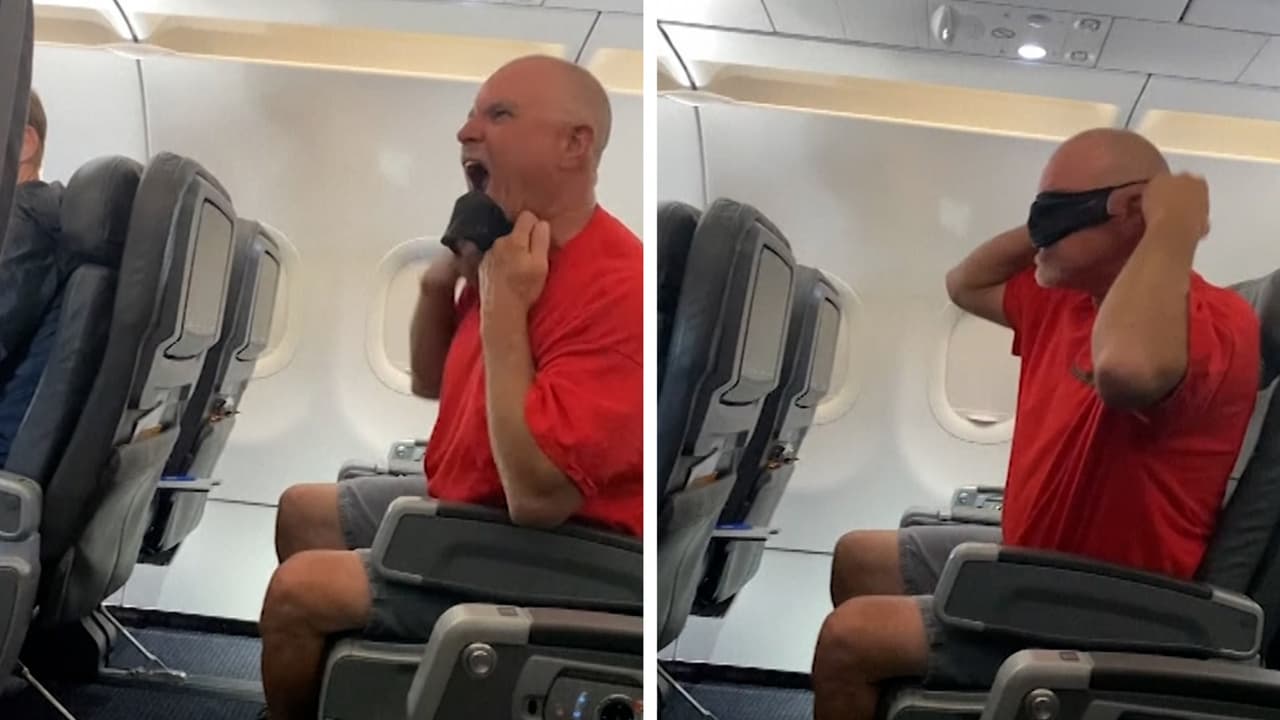 Con gruñidos de perro e insultos un pasajero arremete contra tripulación y otros pasajeros en un vuelo de Los Ángeles 