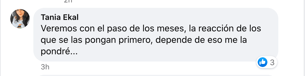 Opiniones de los usuarios en nuestro Grupo de Facebook, Juntos Frente al Coronavirus.