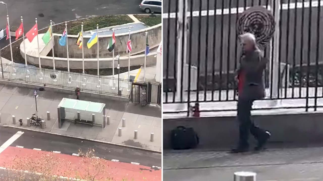 Residente de Florida y sin antecedentes penales: qué se sabe del hombre armado que caminaba frente a la ONU