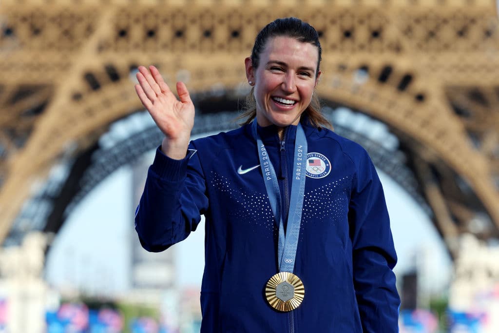 Kristen Faulkner, de ciclismo por diversión a campeona olímpica en Paris 2024