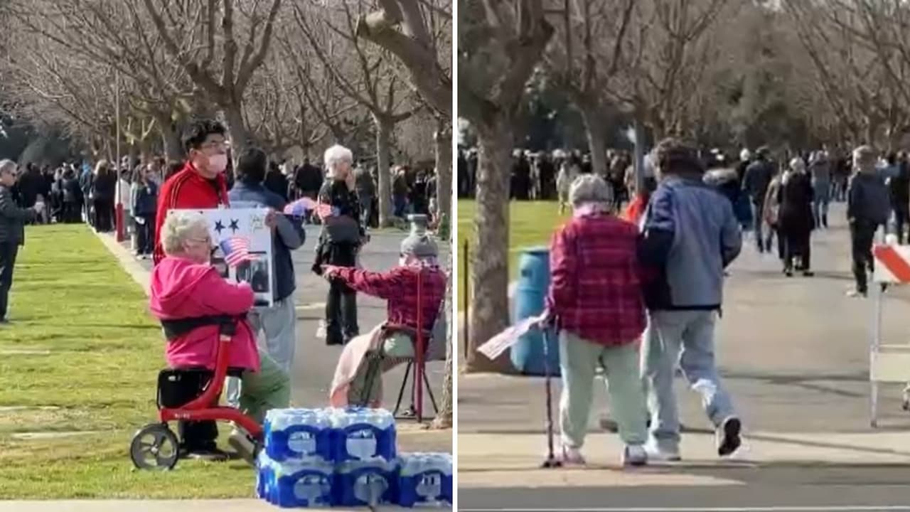 Y también vecinos y gente de todas las edades se hicieron presentes.