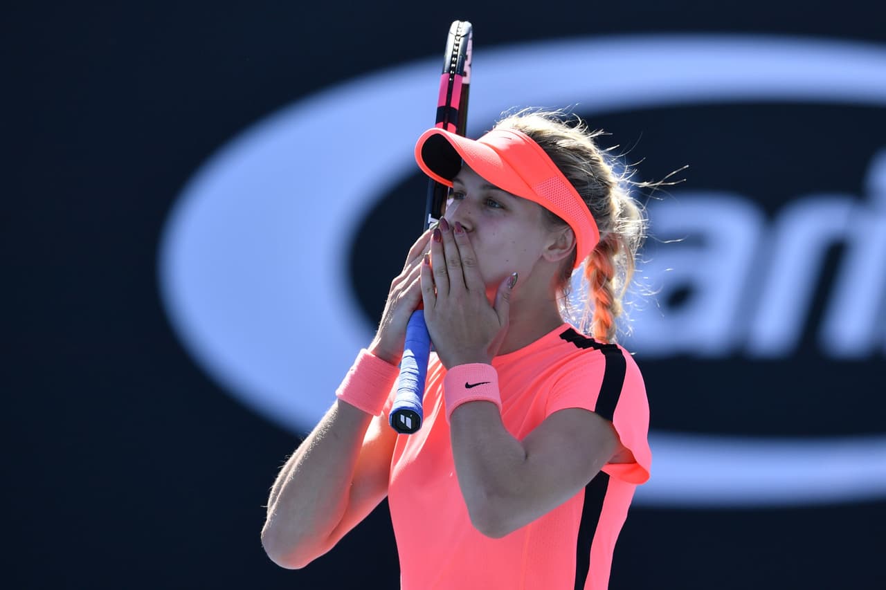 La canadiense Eugenie Bouchard también se despidió en segunda ronda, aunque por su belleza ha llamado la atención del tenis. Incluso, muchos creen que se inclinará al modelaje.