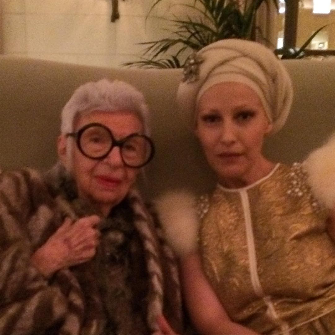 Con Iris Apfel en la Casa Blanca