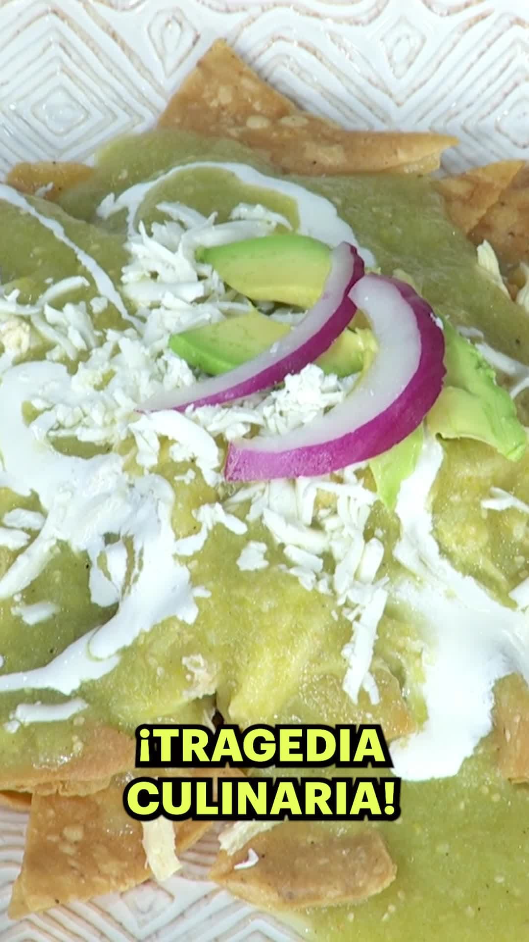 Tarea NO TERMINADA: No le ponen pollo a los chilaquiles