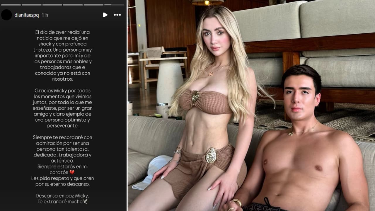 Diana Rosalía Esparragoza publicó un mensaje tras la muerte de su amigo 'Micky Hair'.