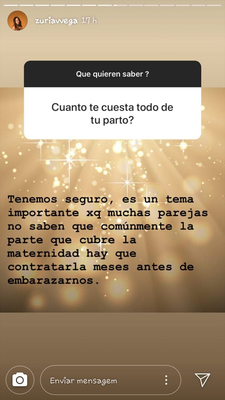 La protagonista de 
<b><a href="https://www.univision.com/shows/los-mejores-momentos-de-un-refugio-para-el-amor">'Un refugio para el amor'</a></b> detalló que el costo total del parto será cubierto por un seguro previamente contratado.