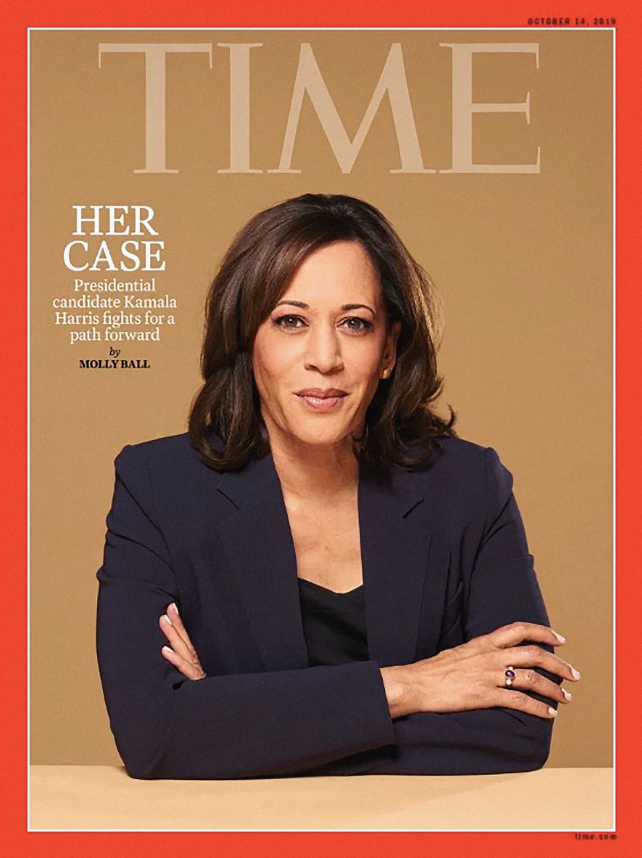La revista TIME dedicó su portada a Kamala Harris en octubre de 2019, antes del comienzo del juicio político al presidente Donald Trump.