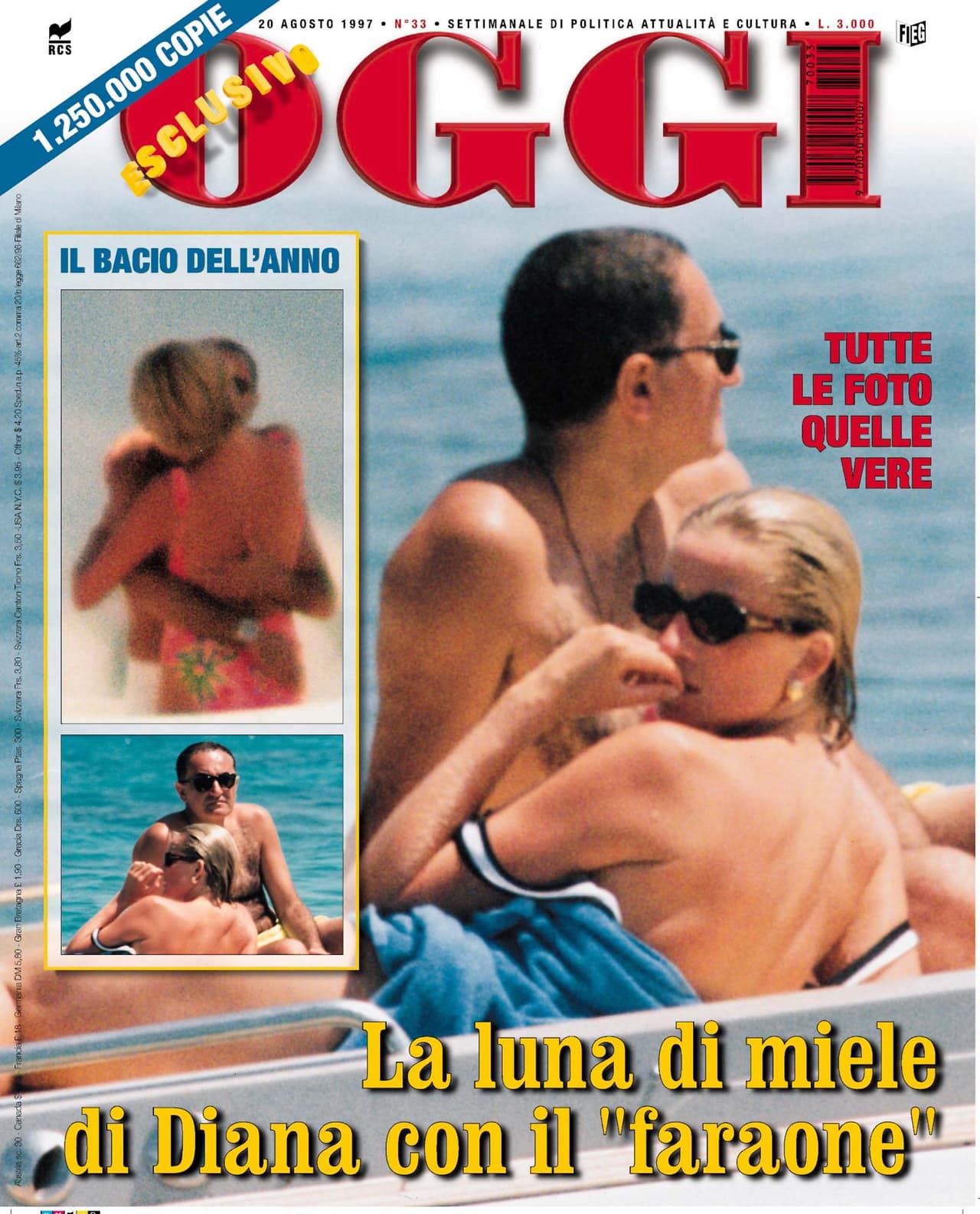 Una de las relación más comentada fue con el millonario de origen egipcio Dodi Al Fayed. Se conocieron en el 1986, pero fue en el verano del 1997 y diez años después que comenzaron una relación como lo reseña la revista OGGI de Italia. Ambos estaban divorciados y con una fortuna equivalente. 
<br>