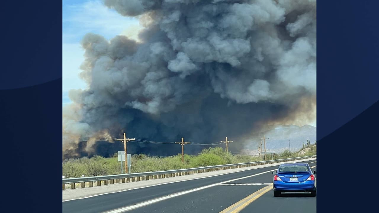 Emiten orden de evacuación en  Dudleyville por la propagación del incendio Margo