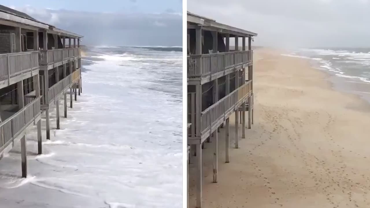 Las 
<a href="https://www.univision.com/temas/inundaciones">inundaciones costeras</a> han cubierto las principales carreteras de Outer Banks desde el fin de semana.