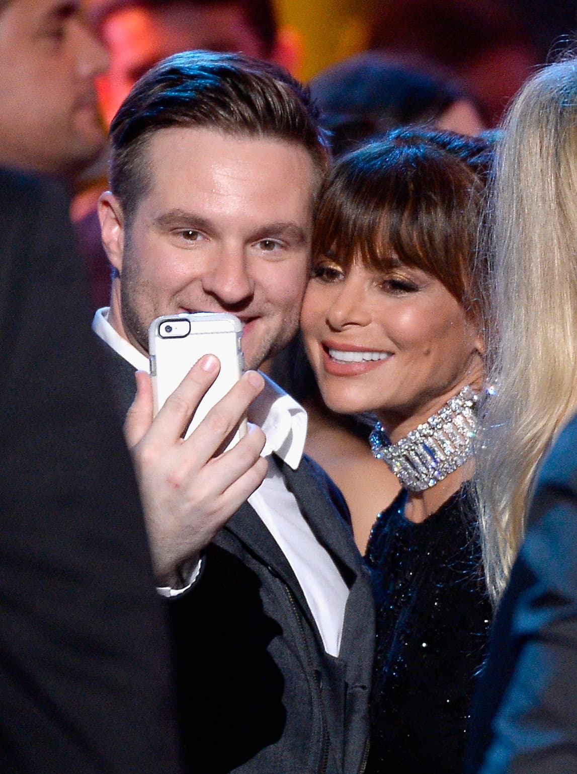 Blake Lewis se sacó foto con Paula.