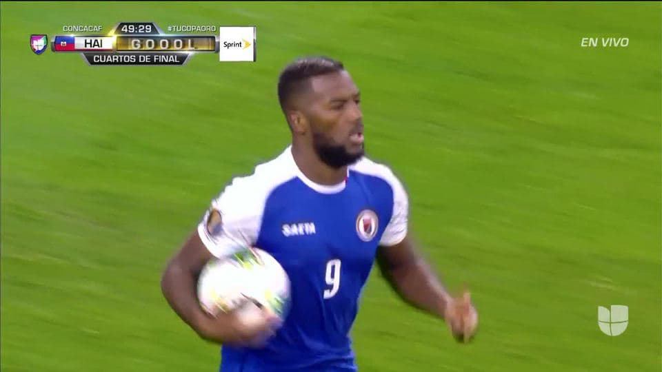 ¡GOOOL! Duckens Nazon anota para Haiti