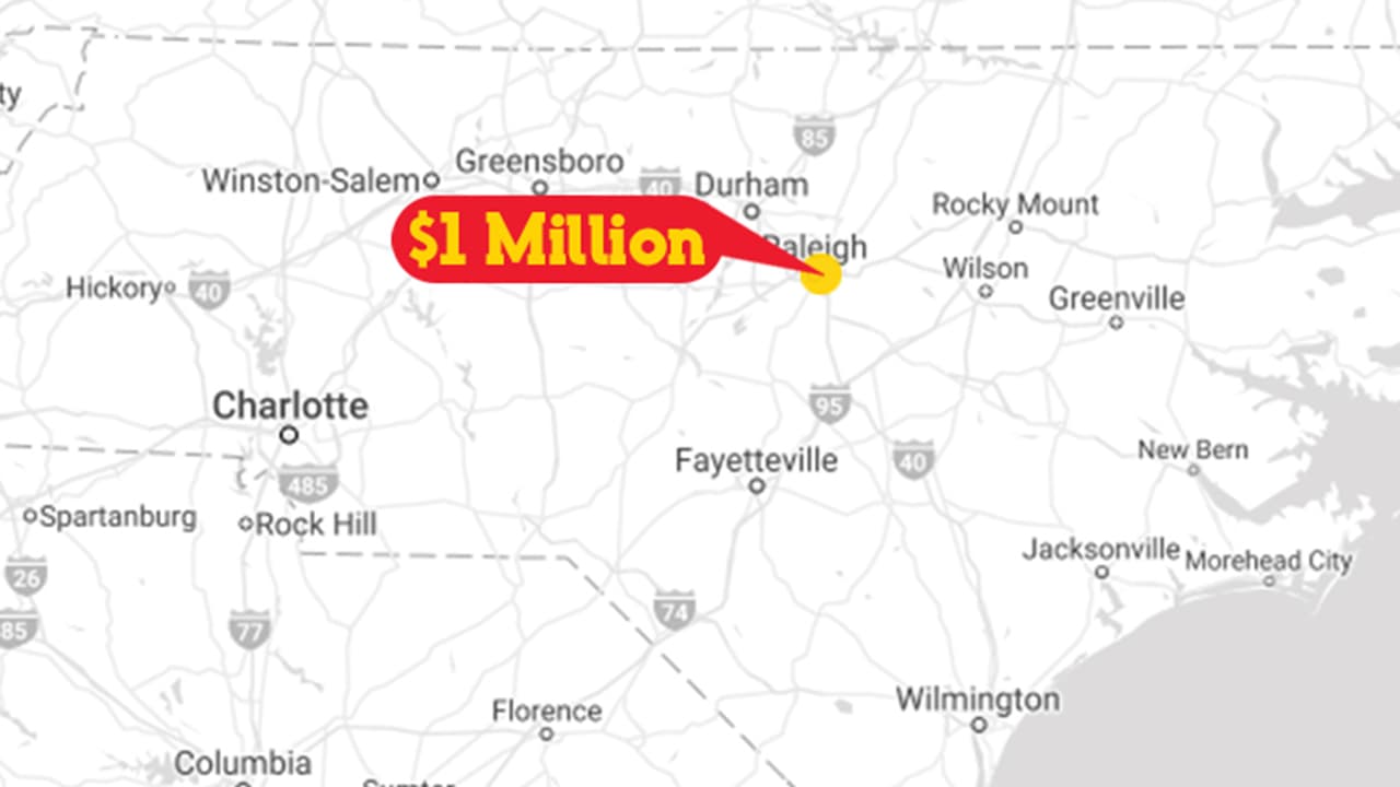 Hombre de Raleigh se lleva a casa $707,501 al ganar boleto de Powerball