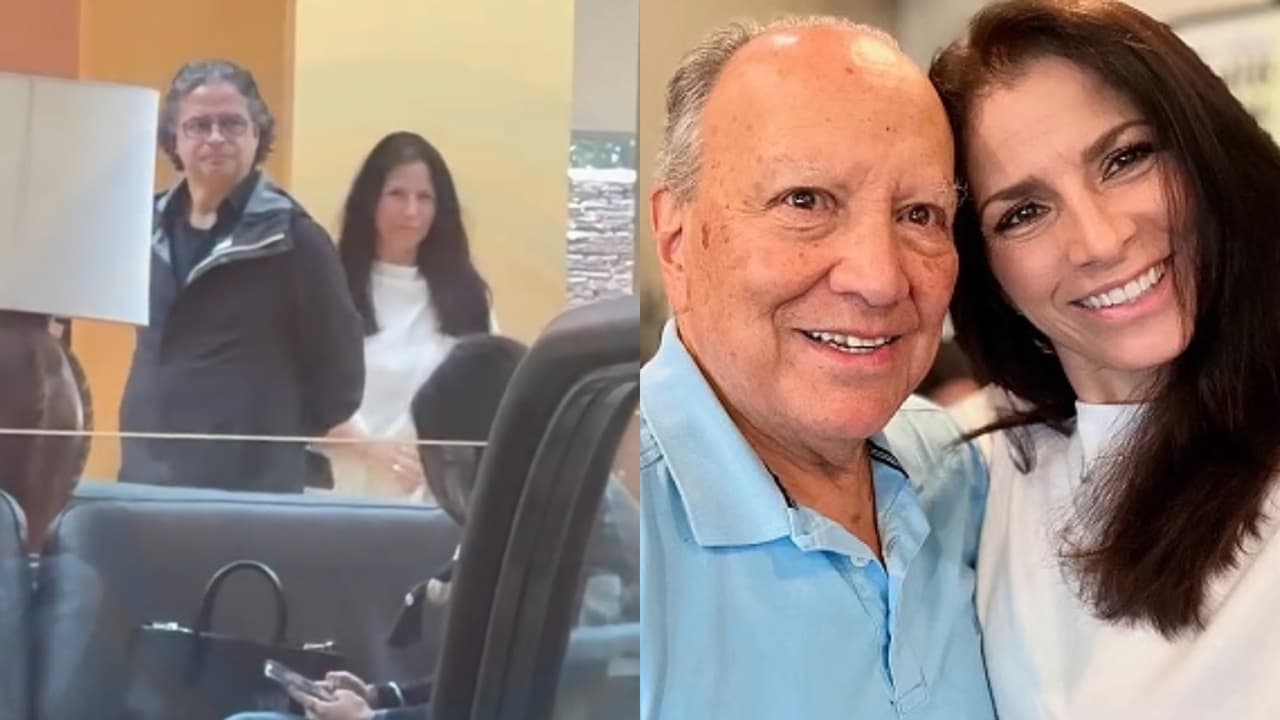 Primeras imágenes de Alessandra Rosaldo en la funeraria para despedir a su padre