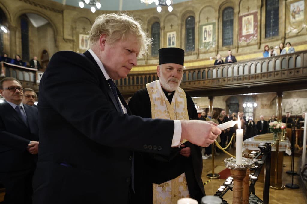 Este domingo 27 de febrero de 2022, el primer ministro británico se reunió con miembros de la comunidad ucraniana en Londres.