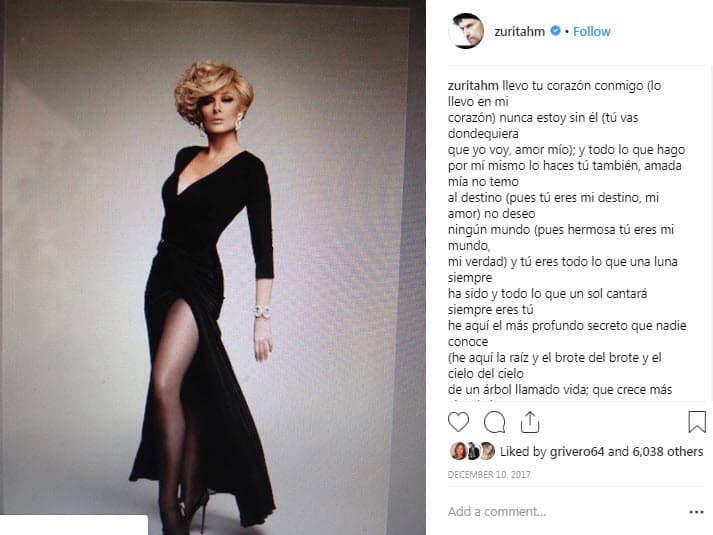 “Somos muy buenos amigos, la adoro, la quiero muchísimo y no me concibo separado de ella; digo, ya tengo 33 años con ella”, dijo en 2018 para Mezcal TV.