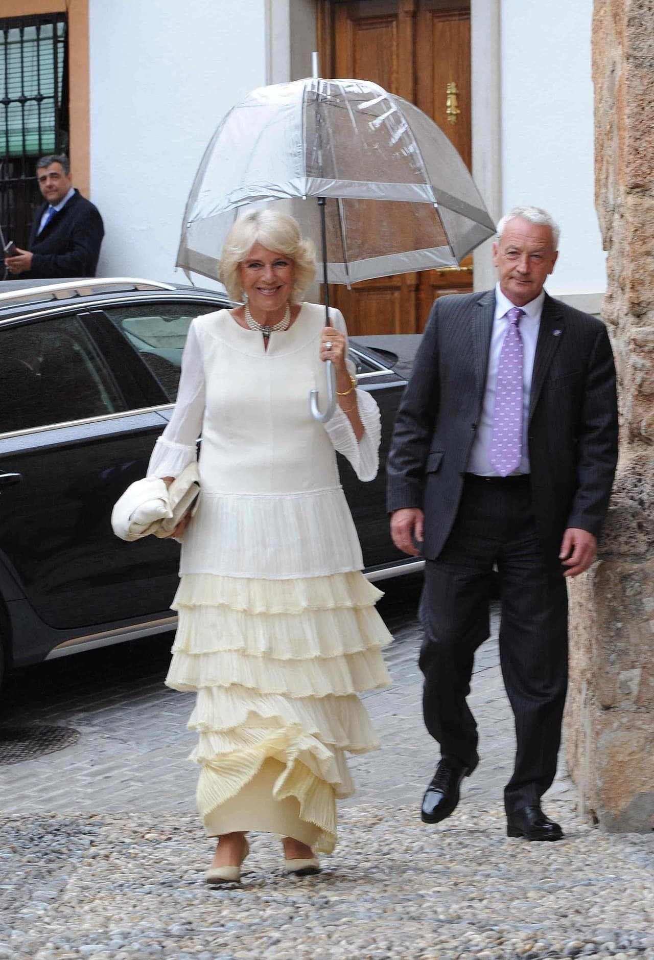 También asistió la duquesa de Cornwell, Camila Parker, sin el príncipe Carlos.