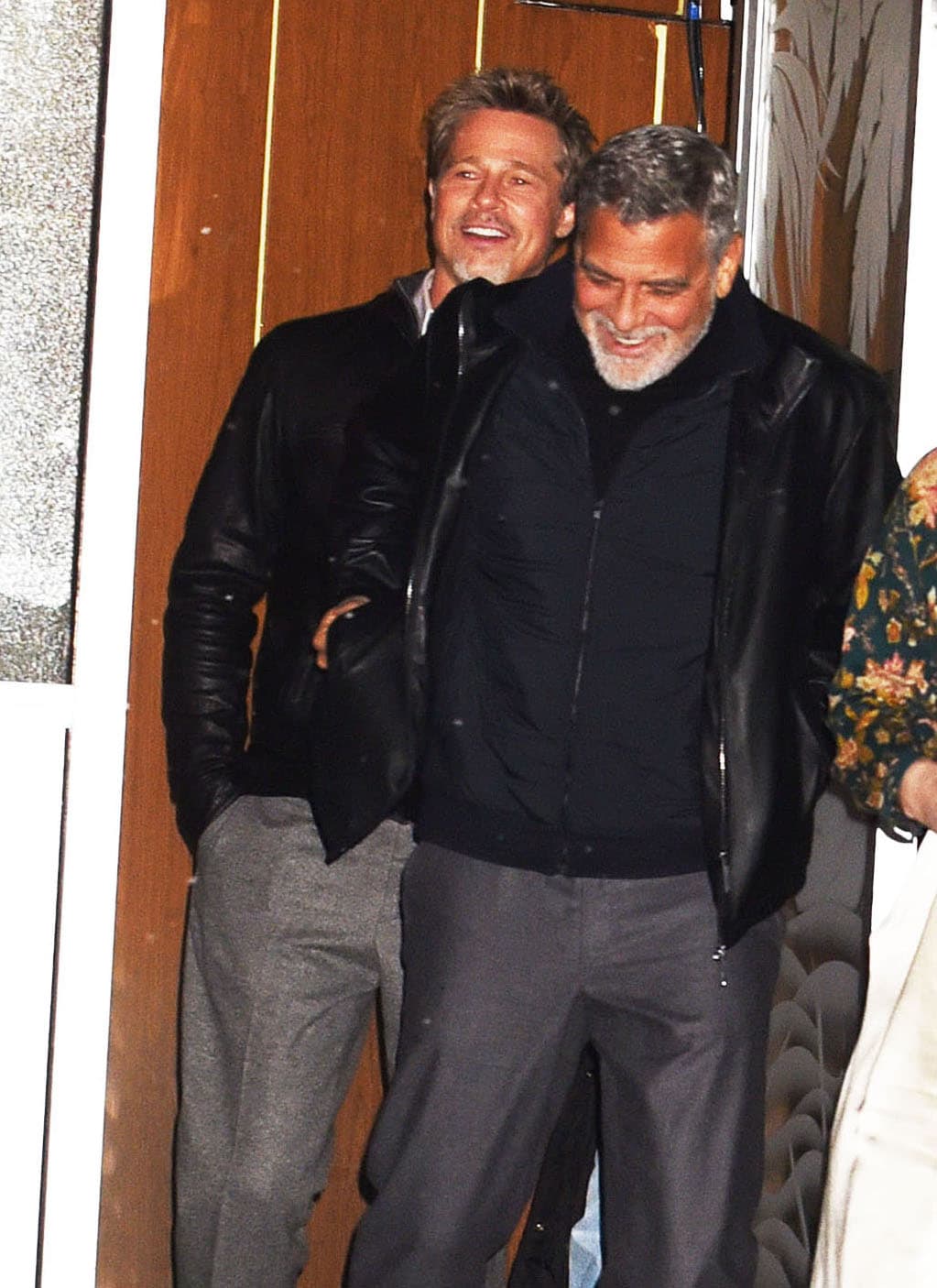 Brad Pitt y George Clooney