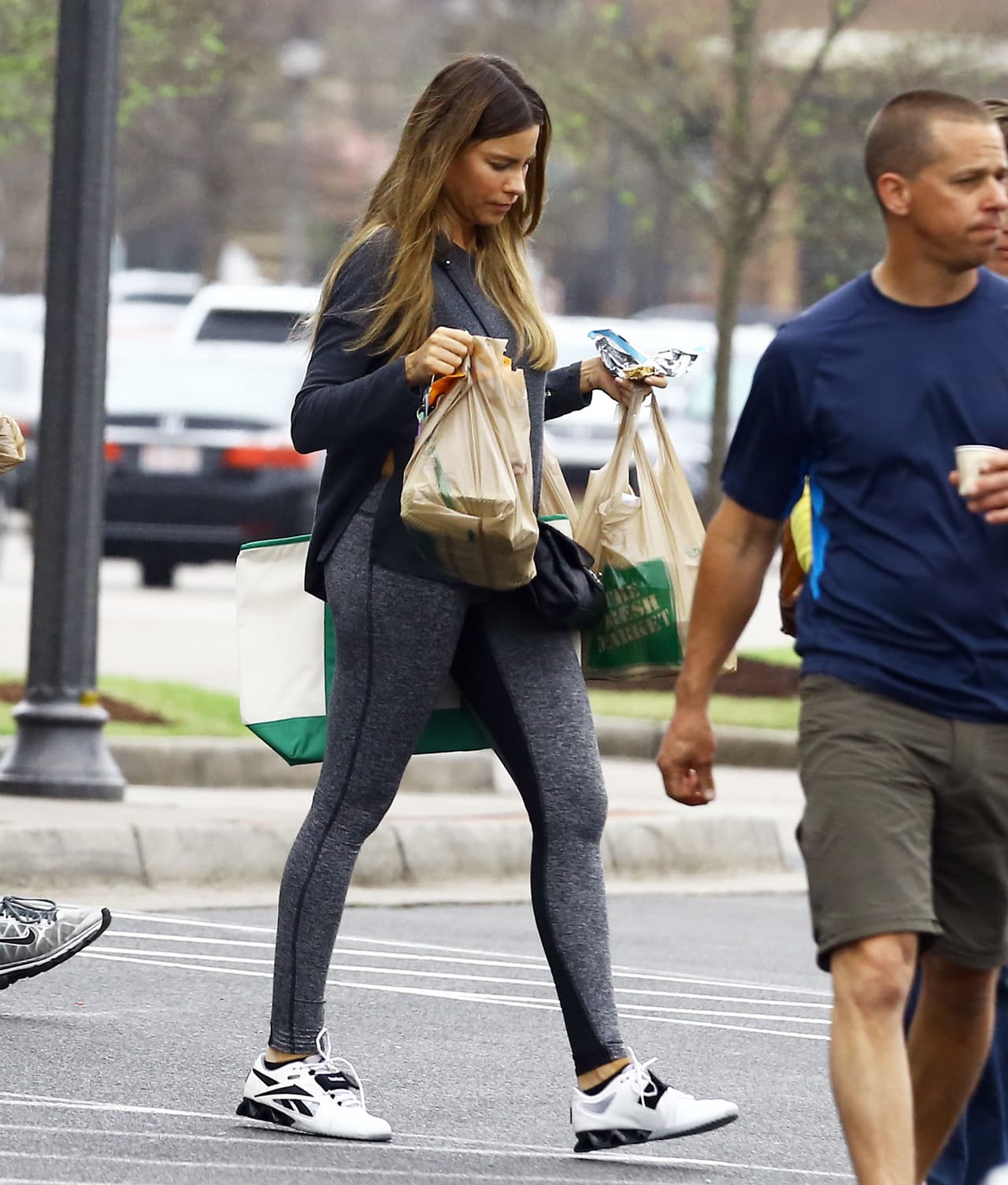 Pero los paparazzi hicieron de todo para captarla al natural.