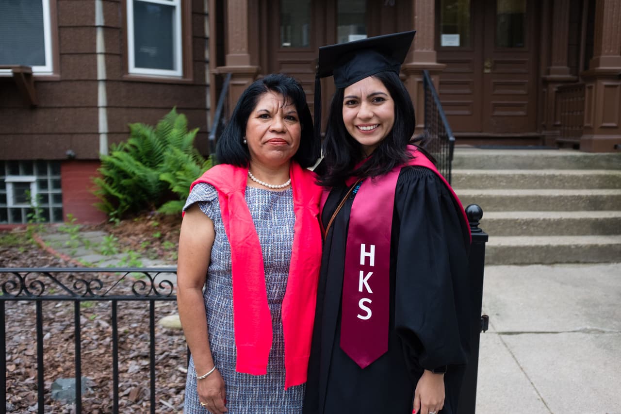 Carmen Torres and her daughter Norma, who received her Masters from Harvard