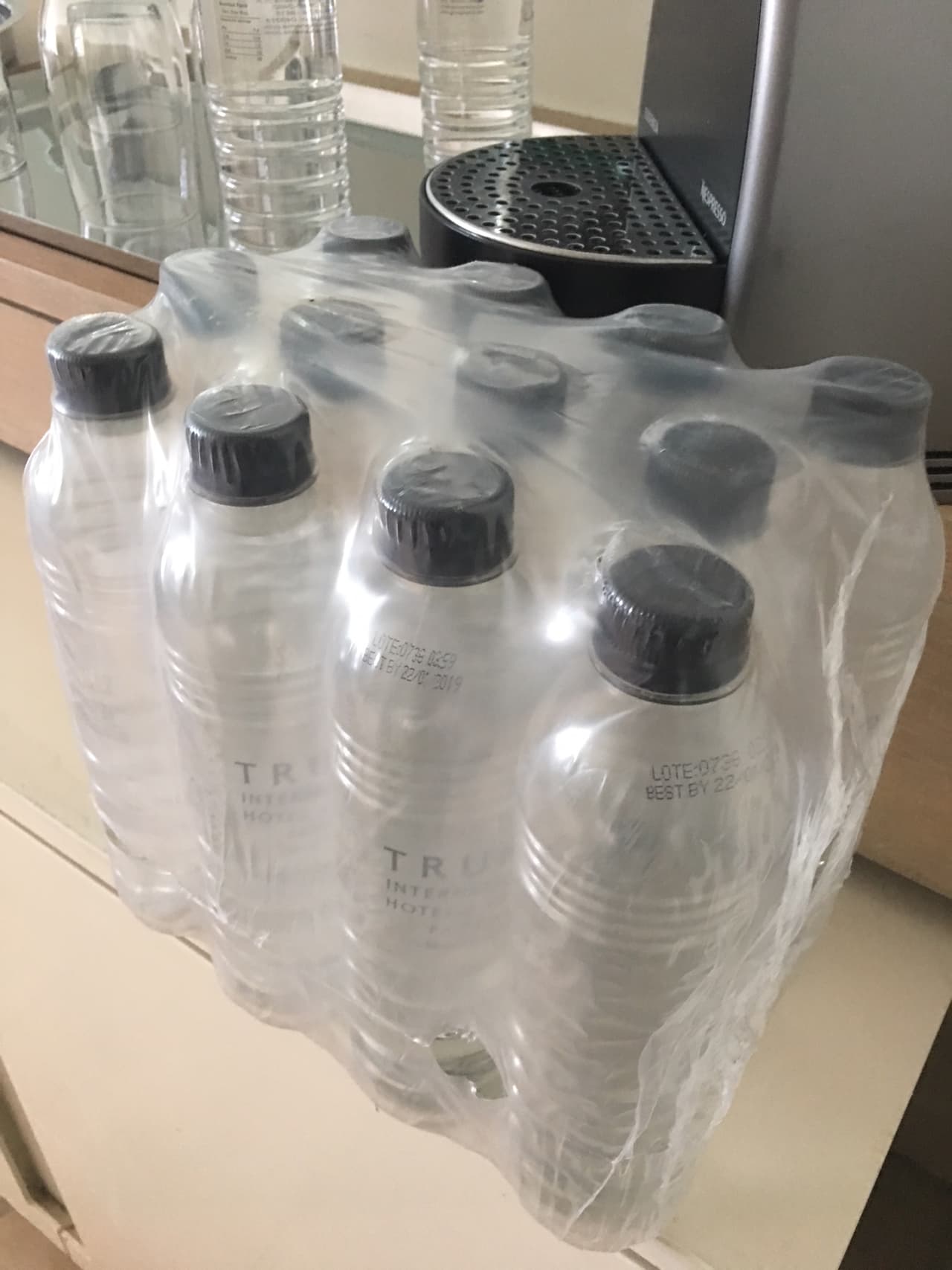 On Wednesday and Thursday the water supply at the Trump International Hotel & Tower in Panama was interrupted. Guests were delivered cases of Trump branded bottled water to wash with.