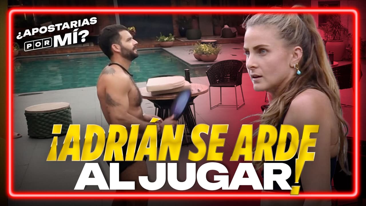 Reñida partida de ping - pong entre Nuja y Adrián di Monte