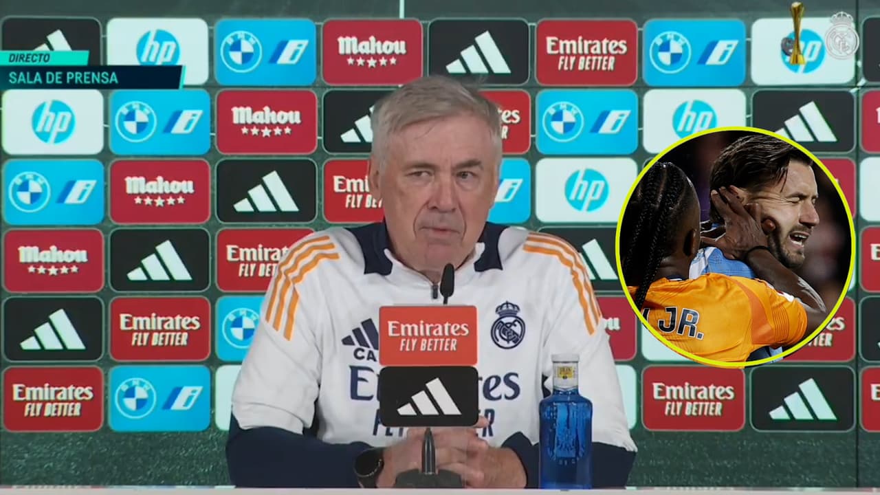 Ancelotti defiende a Vinicius y dice que “es difícil aguantar todo” lo que vive 