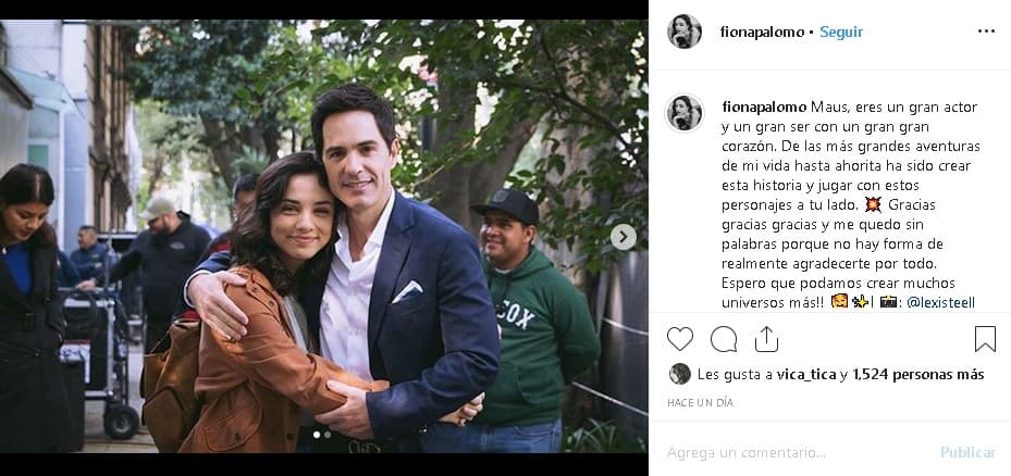 En un par de ocasiones, la joven actriz ha demostrado el gran cariño que siente por Mauricio Ochmann, con quien filmó la película 'Ligando padre'. Dijo en Instagram que 
<b><a href="https://www.univision.com/famosos/la-hija-de-eduardo-palomo-vivio-con-mauricio-ochmann-experiencias-que-nunca-pudo-tener-con-su-papa-fotos">vivió experiencias que "no había tenido y otras que no tendrá"</a></b> en su relación ficticia de papá e hija.
<br>