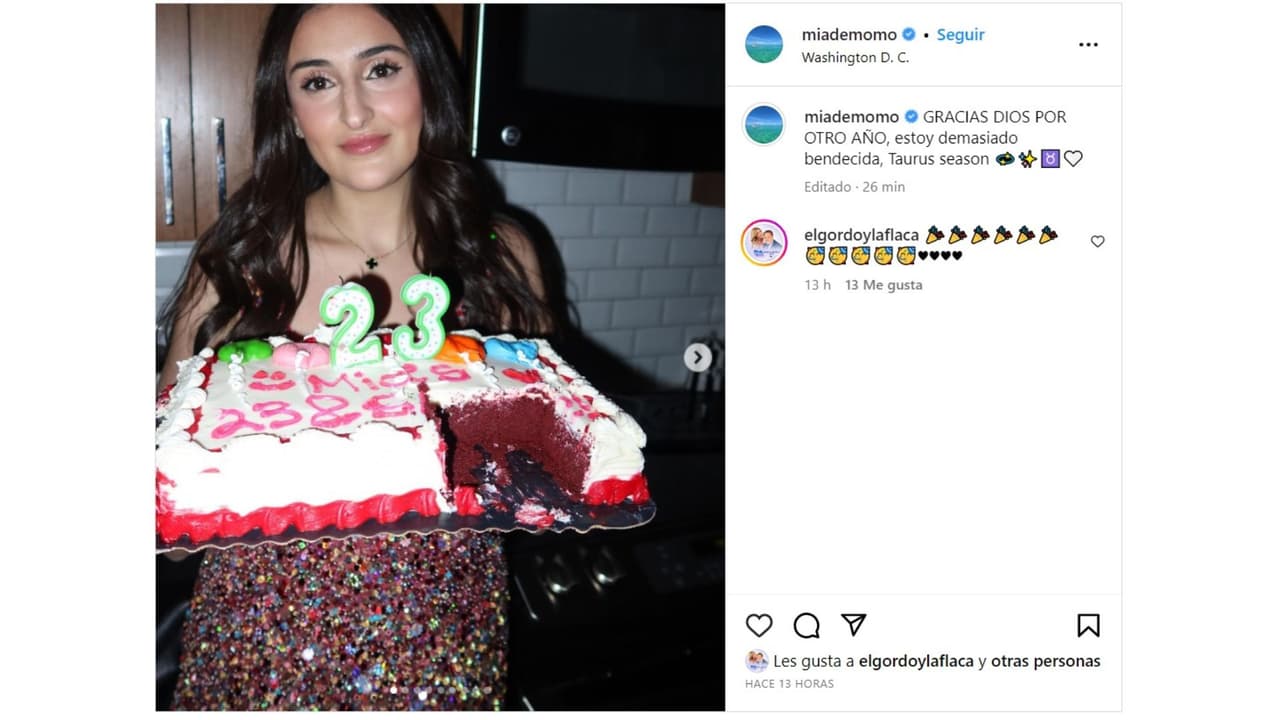 Mía de Molina festejó su cumpleaños.