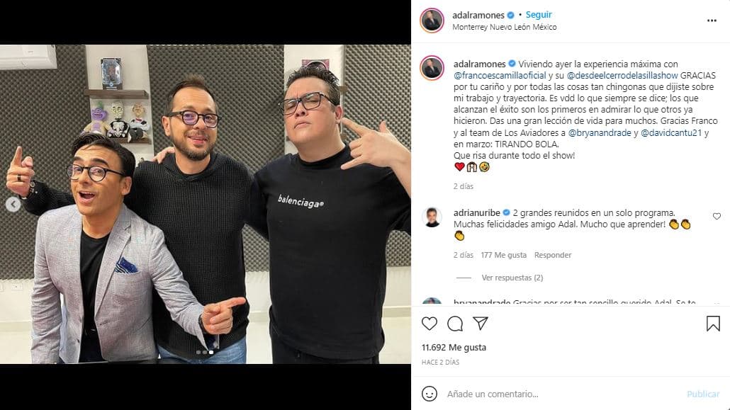 Adal Ramones y Franco Escamilla