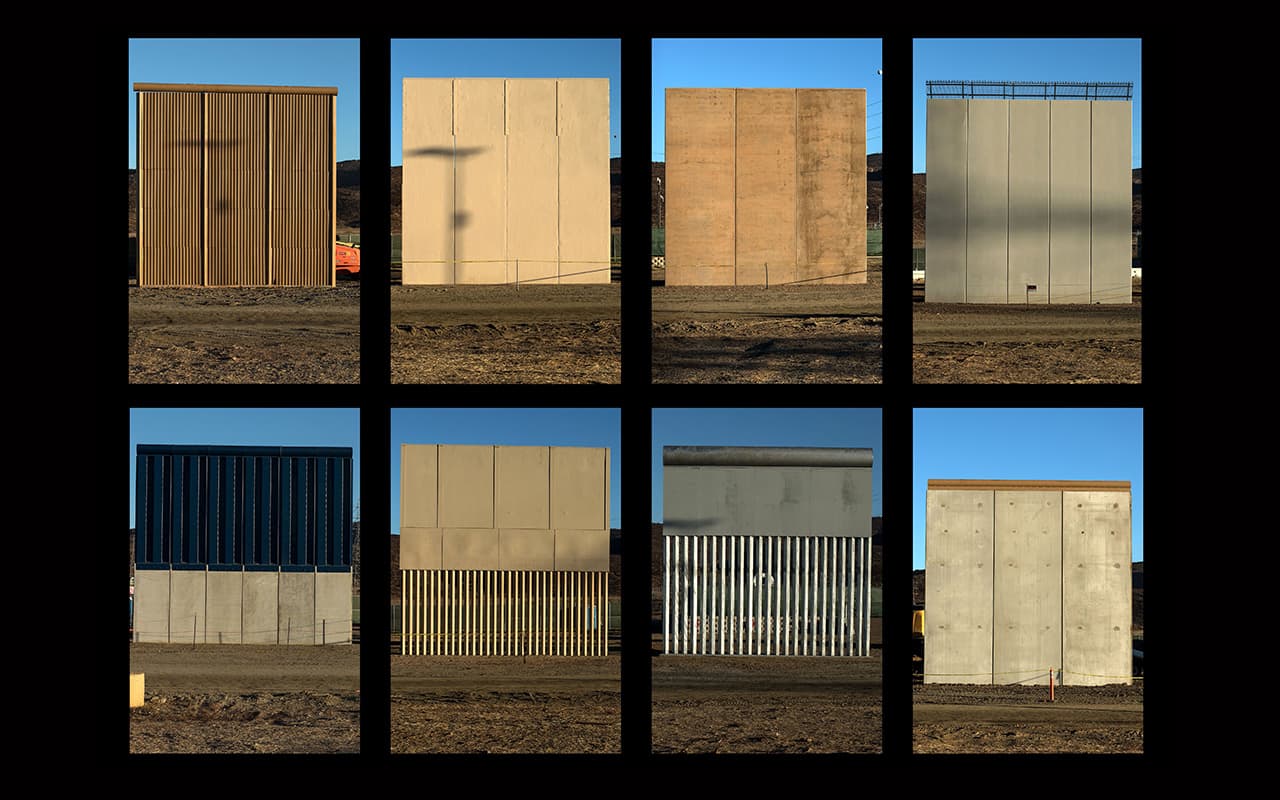 El gobierno de Trump ya evalúa los 8 prototipos de muros fronterizos (y no hay ninguno solar)
