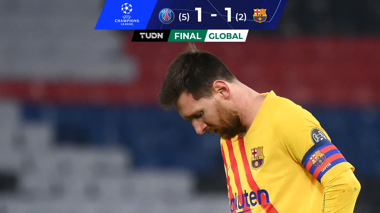 Barça no logra una nueva remontada y PSG lo elimina en París