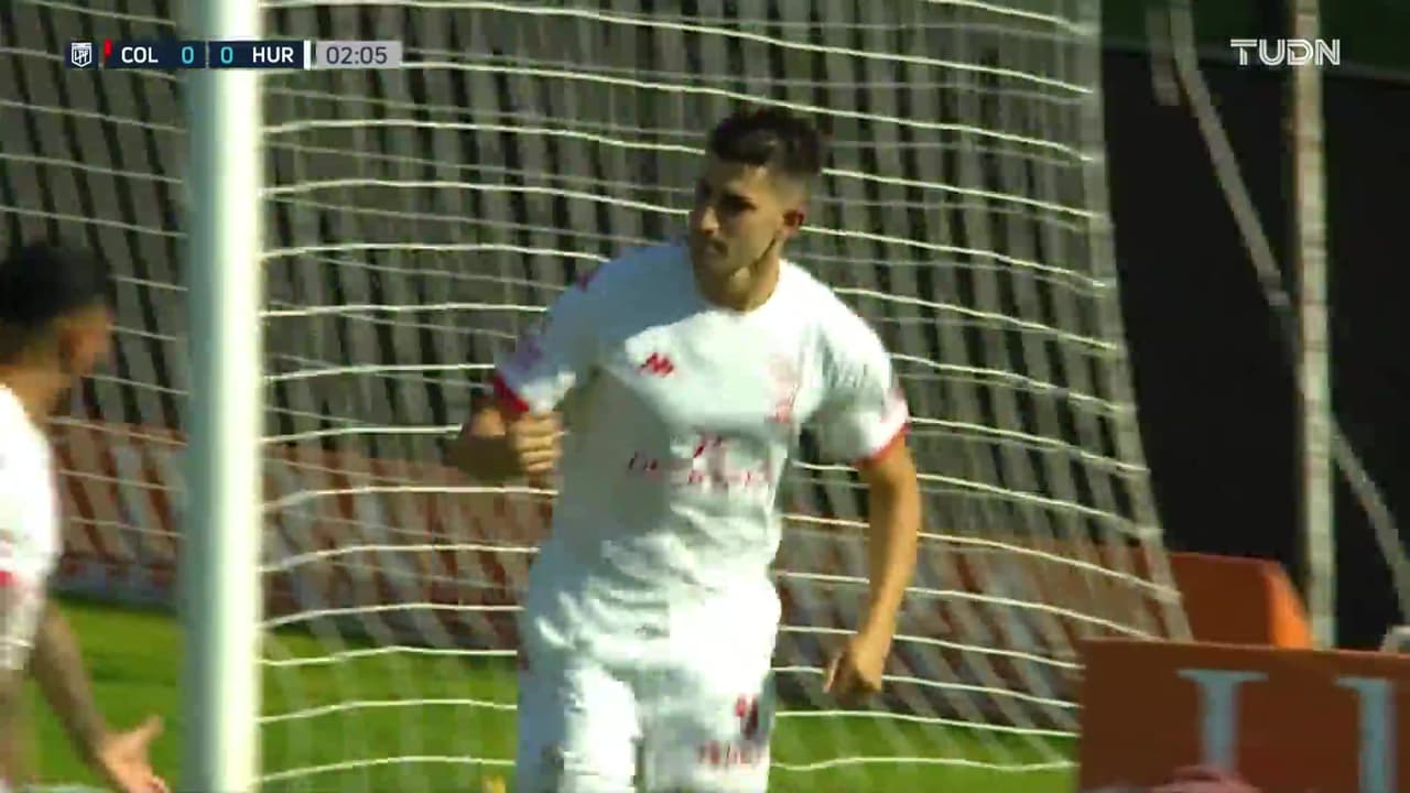 ¡Gol de vestidor! Nicolás Cordero la empuja para el 0-1 de Huracán