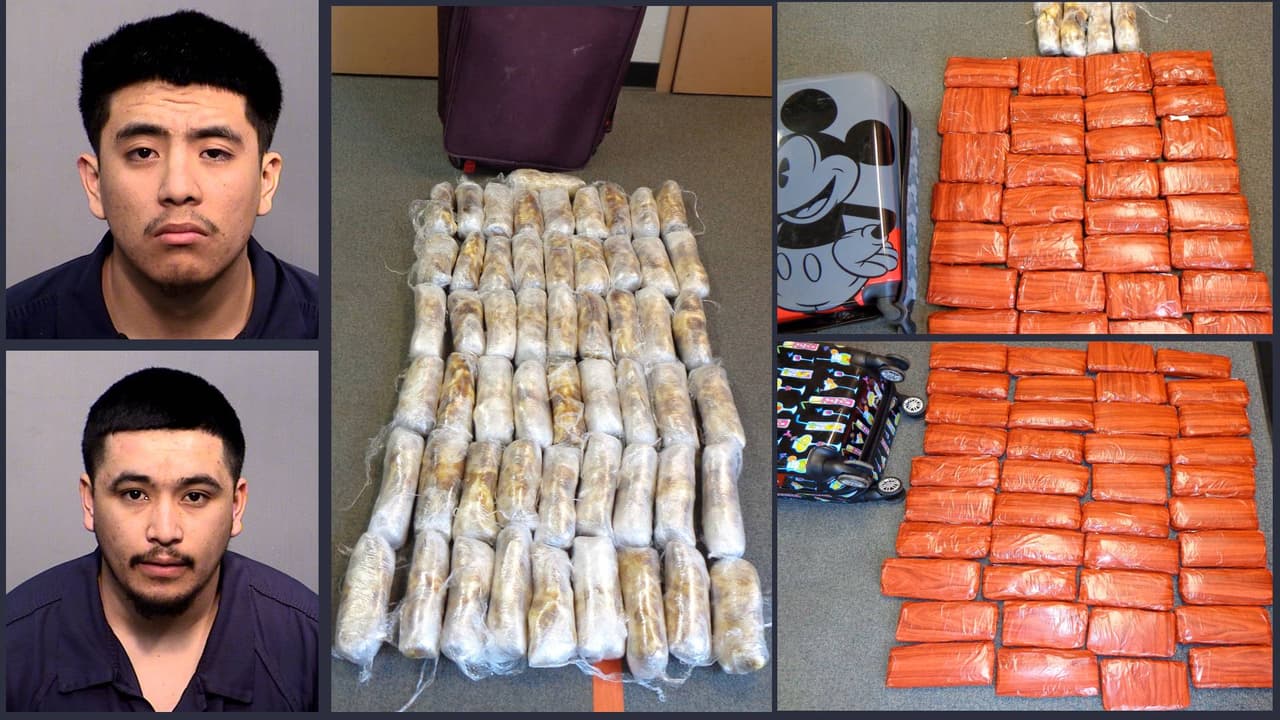 Caen dos hombres de California con un cargamento de metanfetamina en
<a href="https://www.univision.com/temas/flagstaff">Flagstaff, Arizona</a>.